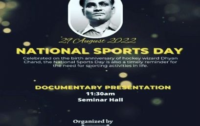 National Sports day Activities